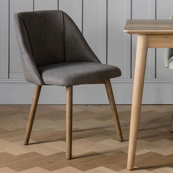 A Pair Of Stockholm Dining Chairs Natural Or Slate Grey, 2 of 9