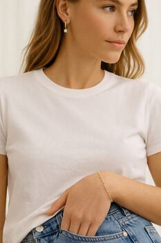 Light Line Bar And Circle Necklace, 4 of 4