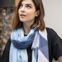 Personalised Eco Colour Block Print Scarf, thumbnail 3 of 12