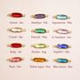 Oblong Oval Birthstone Necklace, thumbnail 8 of 11