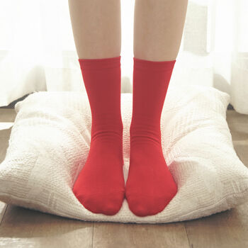 Daily Basic Cotton Socks: Women's Spring Summer Colourful Socks, 2 of 10