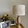 Peonies Embroidered Lampshade, thumbnail 1 of 2