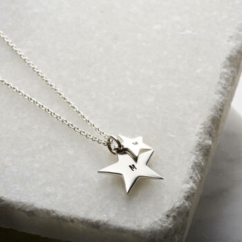 Mummy And Baby Personalised Star Necklace, 6 of 12