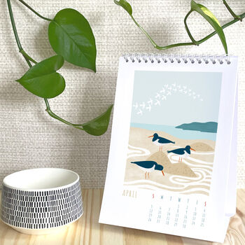 2026 Coastal Illustrated Desk Calendar, 3 of 5