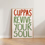Cuppas Revive Your Soul Kitchen Wall Print, thumbnail 3 of 9