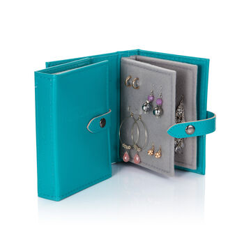 Travel Size Personalised Book Earring Organiser, 8 of 12