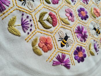 Flower Hive Hand Embroidery Kit, 4 of 12