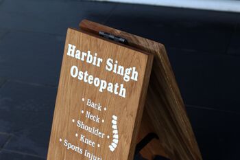 Personalised Solid Oak A Board |Perfect For Hotels Or Shops, 4 of 12
