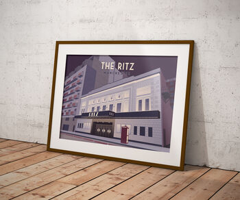 The Ritz Manchester Travel Poster Art Print, 5 of 8