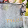 'The Bar Is Open' Ice Bucket Bottle Cooler, thumbnail 3 of 7