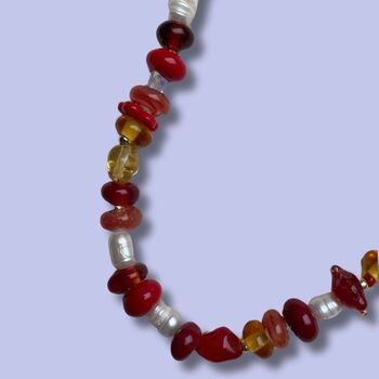 Selma Murano Glass Beaded Necklace, 5 of 11