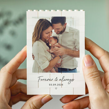 Personalised New Baby Photo Block For New Parents, 9 of 10
