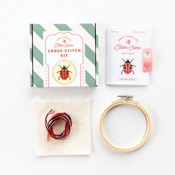 Ladybird Cross Stitch Kit, 4 of 4
