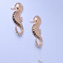 G Decor Set Of Two Solid Brass Seahorse Wall Coat Hooks, thumbnail 1 of 5