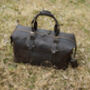 Genuine Leather Weekend Bag With Leather Straps Detail, thumbnail 7 of 11