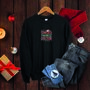 Santa’s Favourite Doctor Christmas Jumper – Unisex Black Festive Sweatshirt, thumbnail 2 of 4