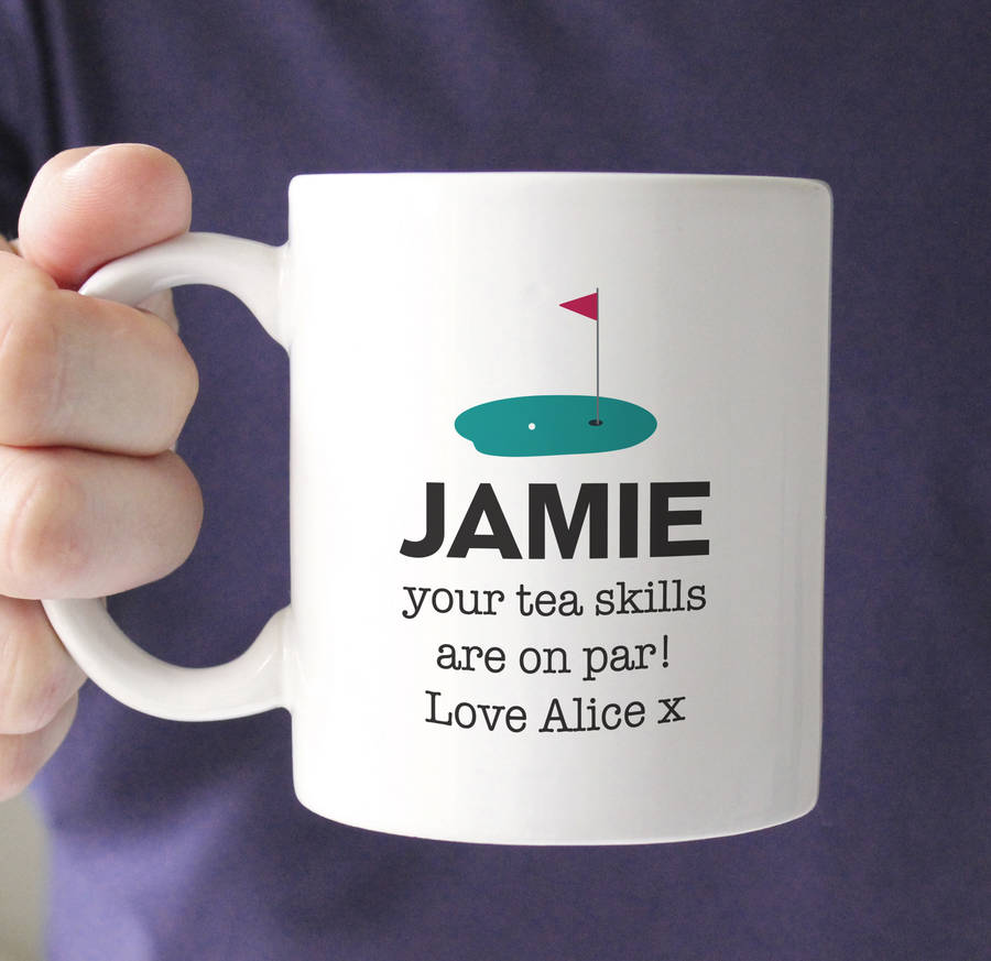 Personalised Golf Mug By Chips & Sprinkles