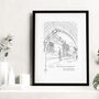 Personalised Christening Venue Sketch Gift, thumbnail 3 of 10