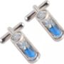 Sand Egg Timer Cufflinks, thumbnail 1 of 6