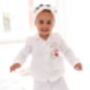 Cherry Birthday Embroidered Personalised Pyjamas Choice Of Ages Available, thumbnail 1 of 9