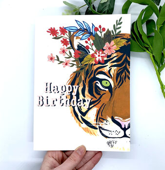 Tiger Happy Birthday Card, 3 of 4