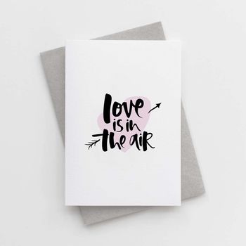 'Love Is In The Air' Engagement Card, 2 of 6