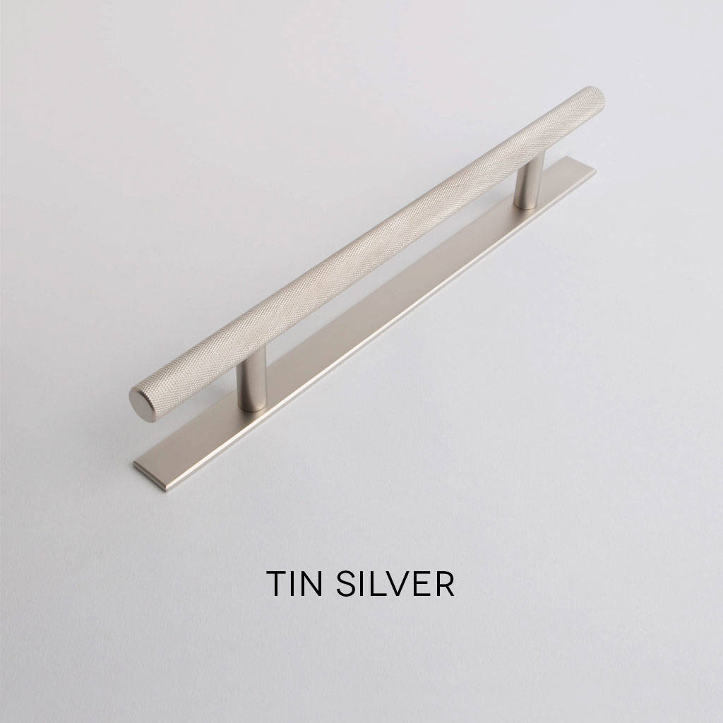 Chunky Skyscraper Knurled Handle With Plate By Dowsing & Reynolds