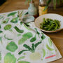 Green Veg Organic Cotton Tea Towel, thumbnail 6 of 6