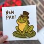 New Pad Card – Funny Frog Housewarming Card, thumbnail 1 of 7