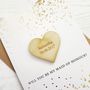 Gold Foil Be My Bridesmaid Personalised Card, thumbnail 5 of 5