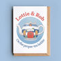 Personalised Teapot House New Home Card 'On The Proper Tea Ladder', thumbnail 1 of 2
