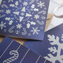 Silver Foil Christmas Card Pack Of Six, thumbnail 5 of 7