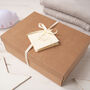 Little Star Baby Shower Unisex Grey Gift Box, thumbnail 5 of 12