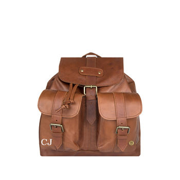 Personalised Leather Nomad Backpack/Rucksack, 3 of 10