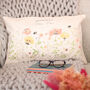 Personalised Wildflower Cushion Gift For Her, thumbnail 1 of 3