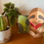 Handmade Sloth Pop Up Love Card, thumbnail 1 of 6