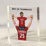 Personalised Father And Child “The Best Of Teammates” Acrylic Block, thumbnail 1 of 3