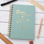 Personalised Zodiac Star Sign Gold Foil Notebook, thumbnail 4 of 7
