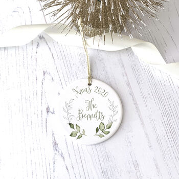 Personalised Ceramic Christmas Bauble, 4 of 4