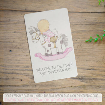 New Baby Card For Girls, Christening Card Girls ..3v7a, 4 of 6