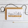 Happy Birthday Grandad Wooden Tiles Card, thumbnail 1 of 2