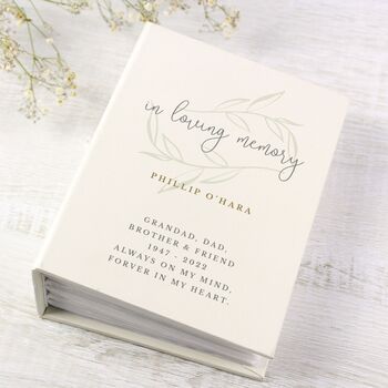 Personalised In Loving Memory Photo Album With Sleeves, 3 of 3