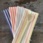 Rainbow Florence Stripe Cotton Linen Tea Towel, thumbnail 2 of 3