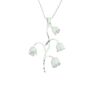 Lily Of The Valley White Flower Pendant Necklace, thumbnail 4 of 5