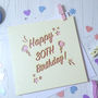 Special Age Laser Cut Birthday Card, thumbnail 4 of 4