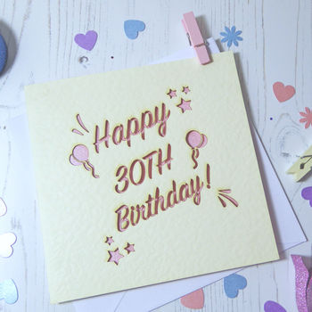 Special Age Laser Cut Birthday Card, 4 of 4