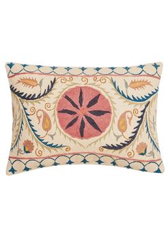 Yasamin Floral Suzani Embroidered Cushion, 2 of 2