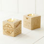 Our Story Engraved Wooden Tealight Cube, thumbnail 1 of 5
