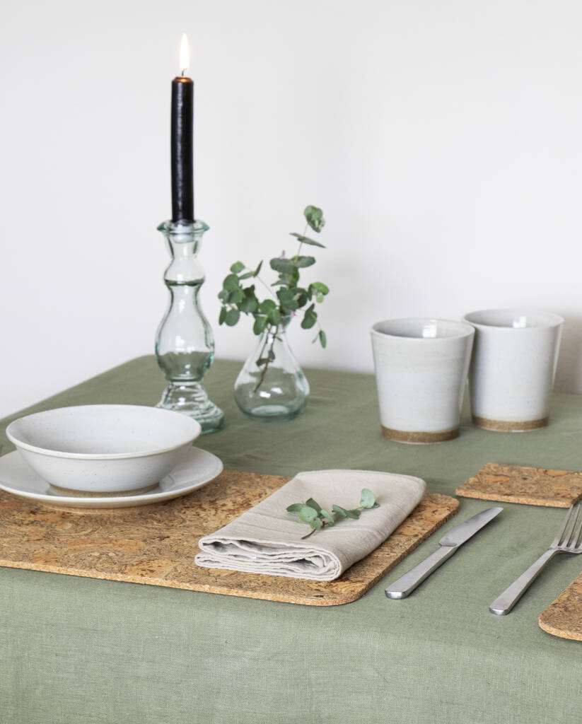 Ice Grey Cork Table Mats By LIGA