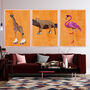 Set Of Three Custom Colour Prints Animals Wearing Shoes, thumbnail 5 of 11